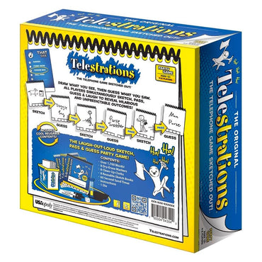 Telestrations - Party Drawing Game - Age 12+ - 4-8 Players - 30min USAopoly