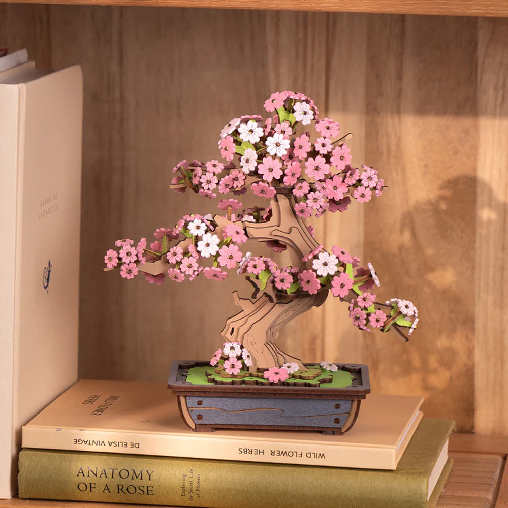 Rolife Sakura Bonsai 3D Wooden Puzzle DIY Kit TG415
