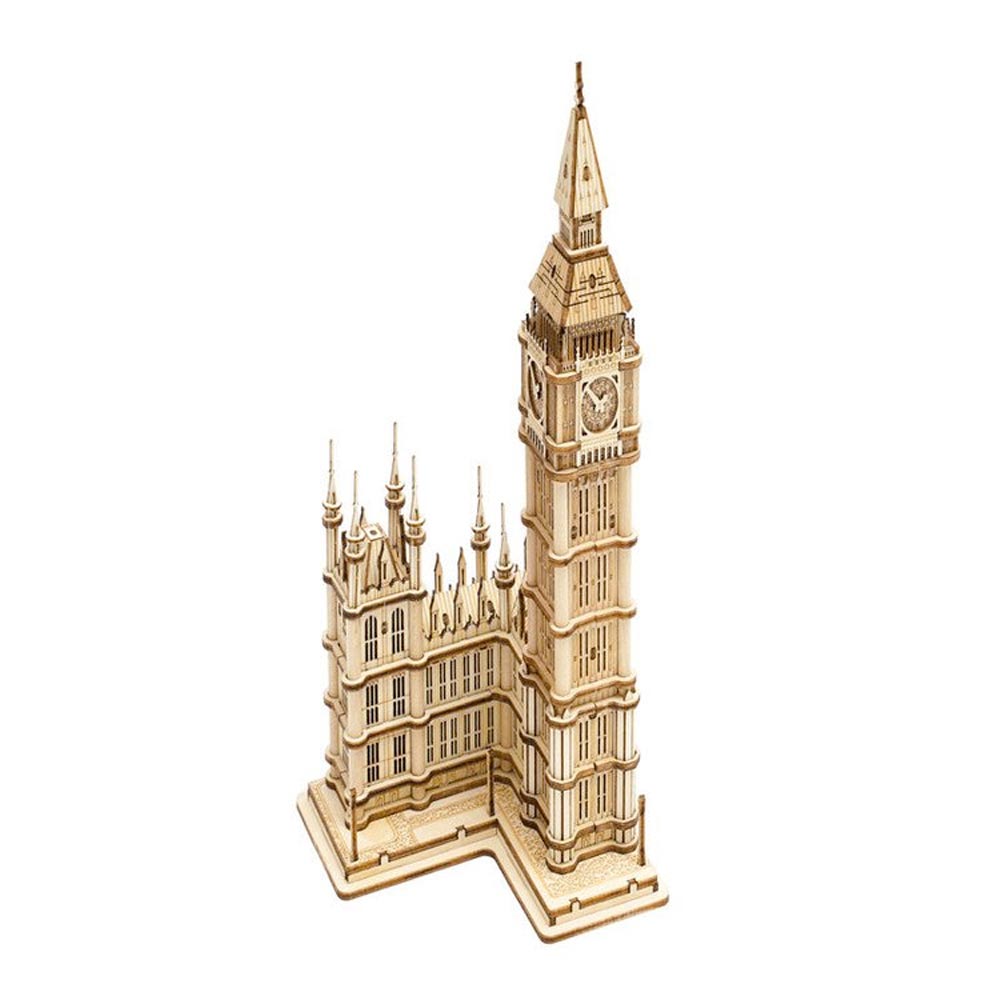 ROBOTIME Rolife Big Ben Wooden Model Kit with Lights TG507