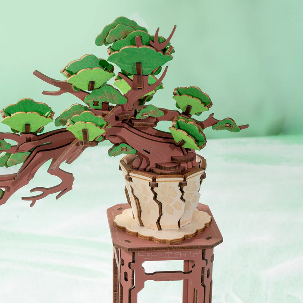 Rolife Evergreen Pine Bonsai 3D Wooden Puzzle DIY Kit TG510