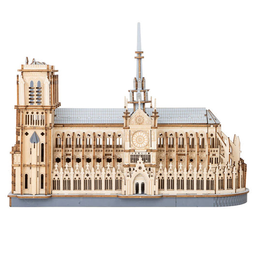 Rowood Notre Dame Paris Cathedral 3D Wooden Puzzle Model Kit TG511