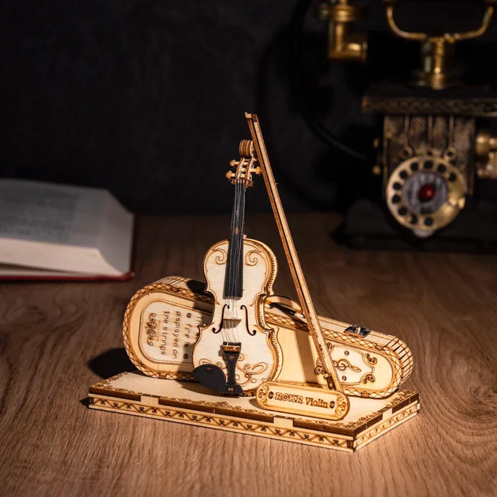 ROBOTIME ROKR Violin Wooden Model Kit TG604K