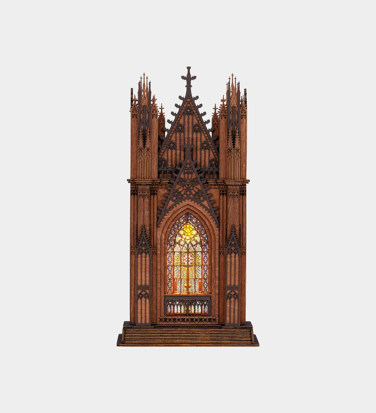 Rolife Twin-Tower Cathedral 3D Wooden Puzzle Model Kit TGA01