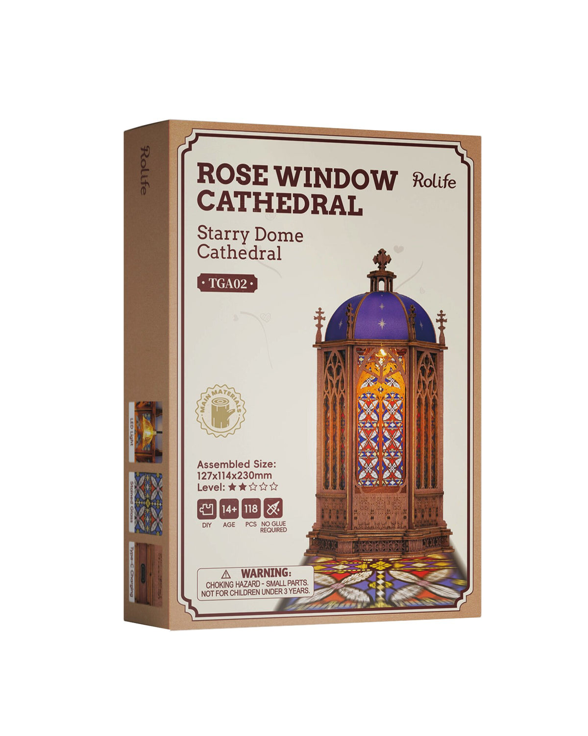 Rolife Starry Dome Cathedral 3D Wooden Puzzle Model Kit TGA02