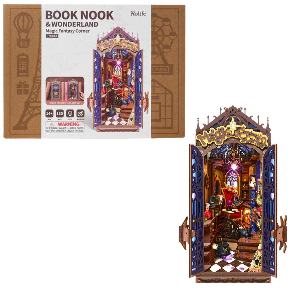 Rolife Magic Fantasy Corner Book Nook DIY Shelf Insert TGB14