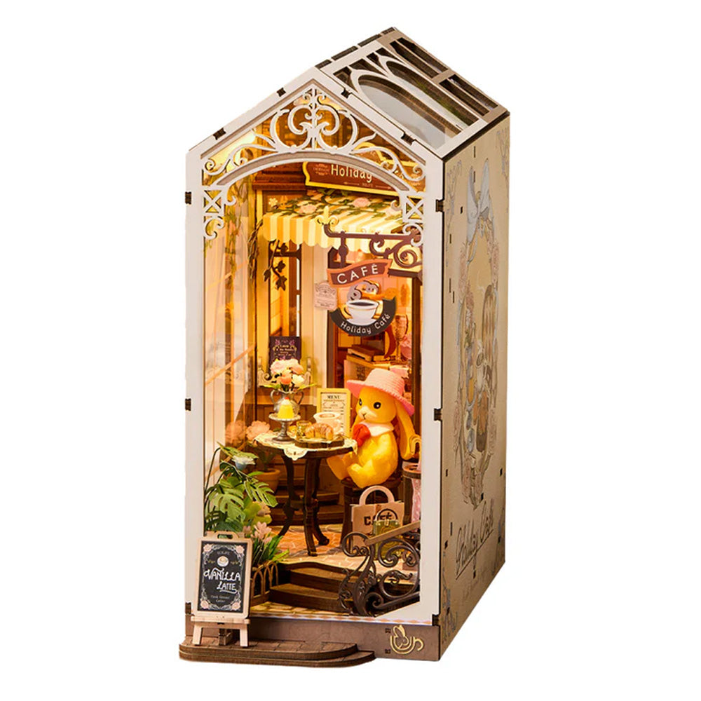 Rolife Holiday Cafe Book Nook DIY Shelf Insert TGB15