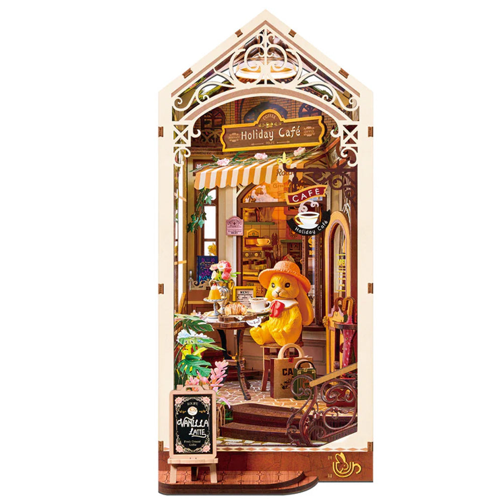 Rolife Holiday Cafe Book Nook DIY Shelf Insert TGB15