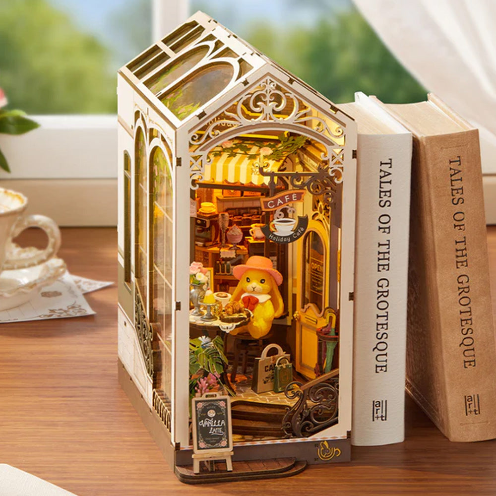 Rolife Holiday Cafe Book Nook DIY Shelf Insert TGB15