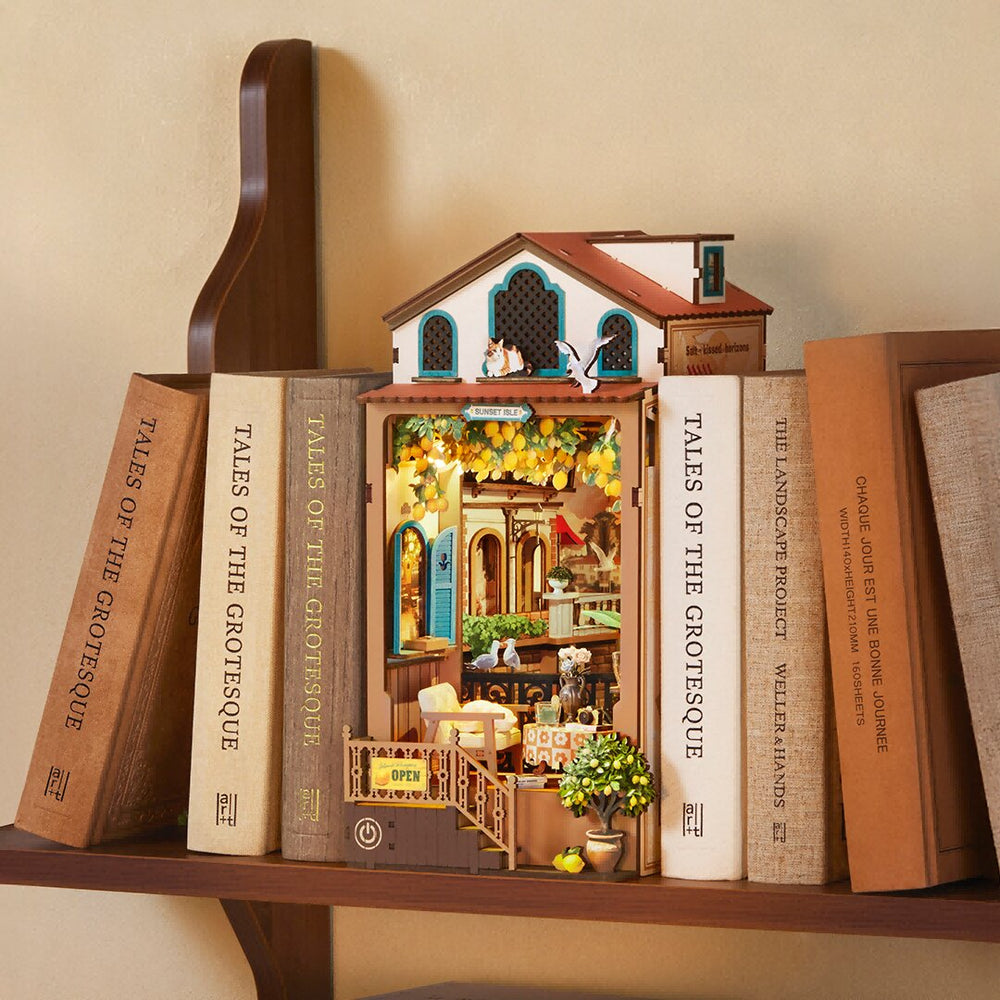 Rolife Sunset Isle DIY Book Nook DIY Miniature Dollhouse TGB18