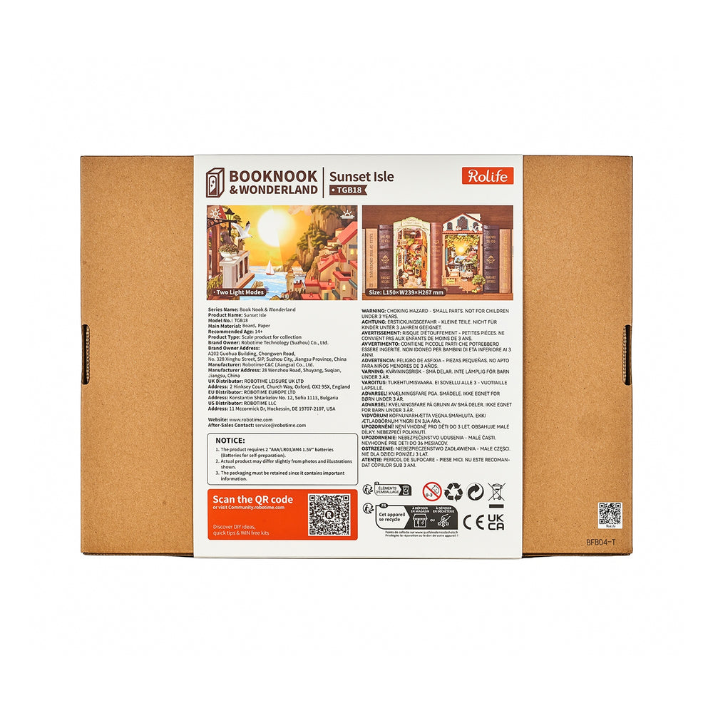 Rolife Sunset Isle DIY Book Nook DIY Miniature Dollhouse TGB18