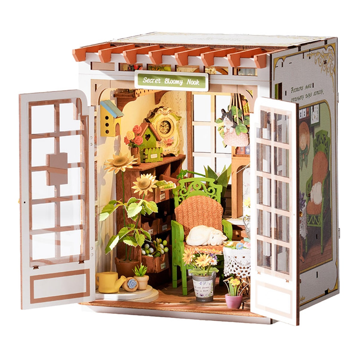 Rolife Secret Bloomy Nook DIY Book Nook Model Kit TGE04 - image 2