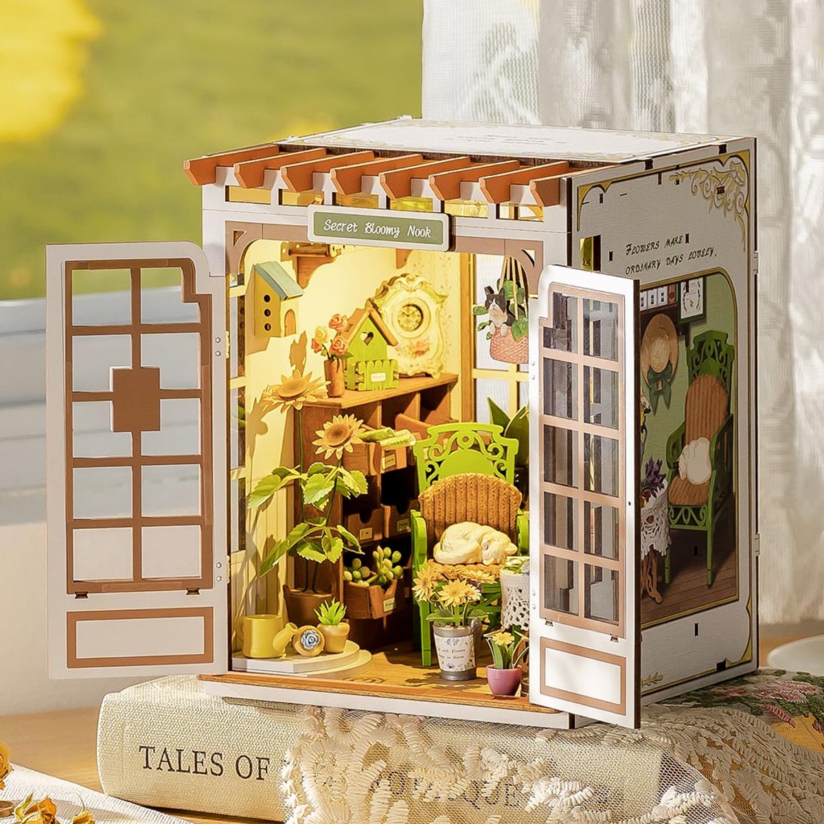 Rolife Secret Bloomy Nook DIY Book Nook Model Kit TGE04 - image 3