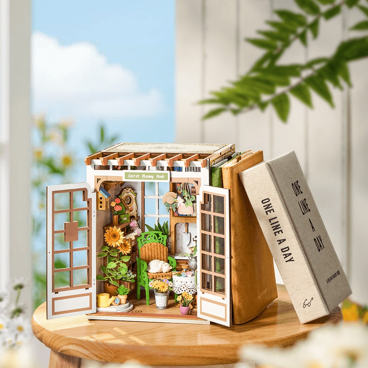 Rolife Secret Bloomy Nook DIY Book Nook Model Kit TGE04 - image 4
