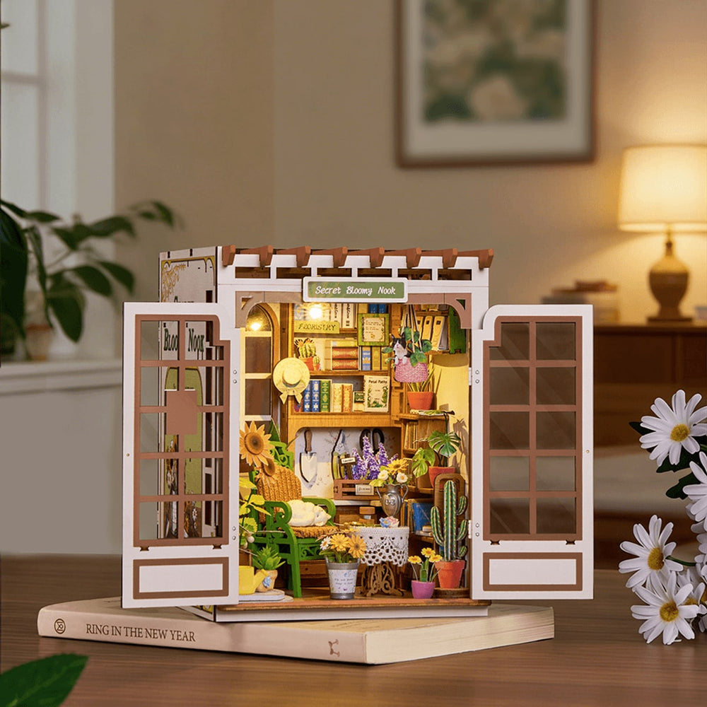 Rolife Secret Bloomy Nook DIY Book Nook Model Kit TGE04
