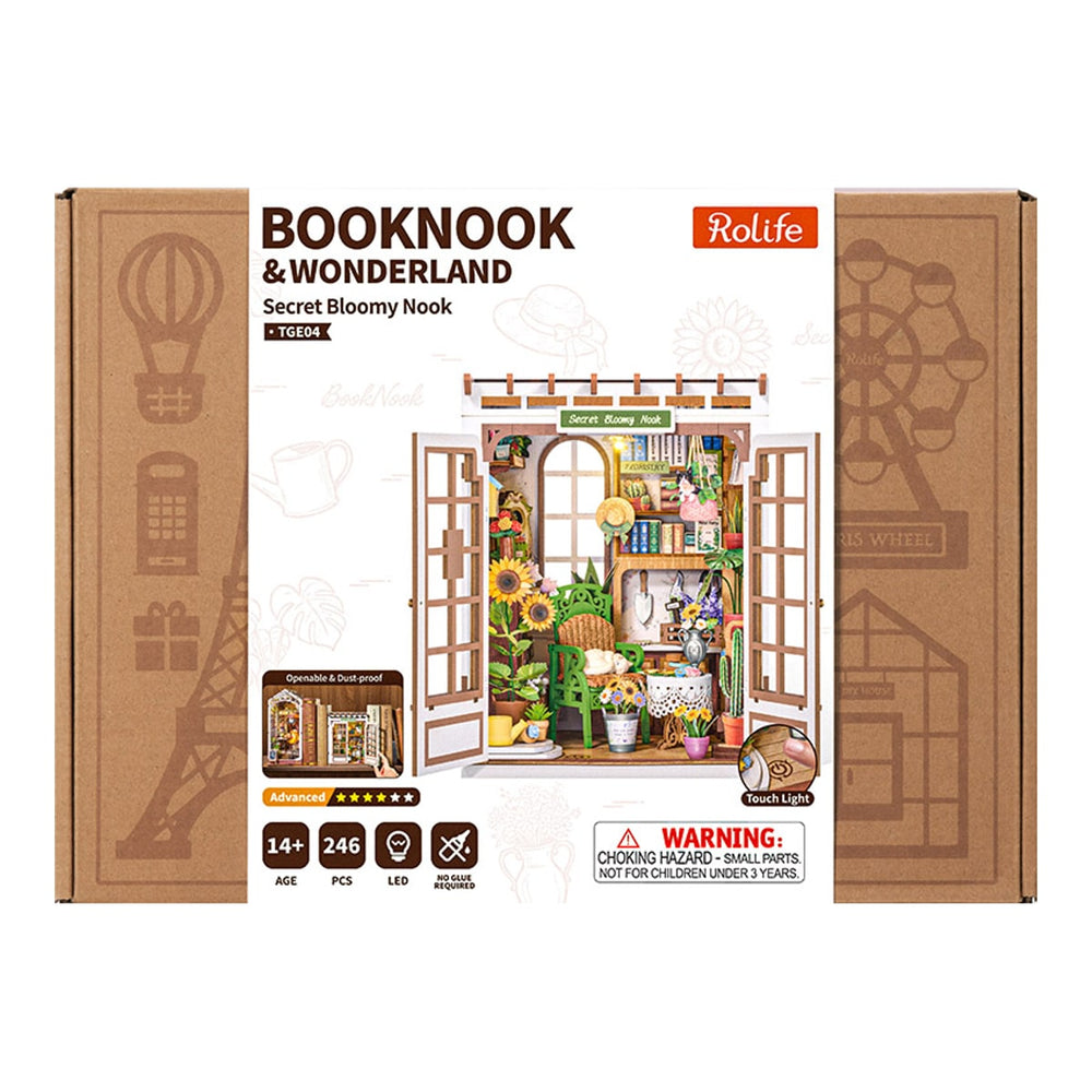 Rolife Secret Bloomy Nook DIY Book Nook Model Kit TGE04
