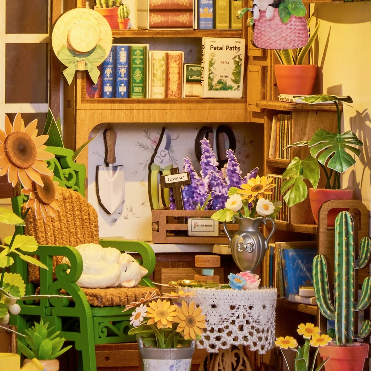 Rolife Secret Bloomy Nook DIY Book Nook Model Kit TGE04 - image 9