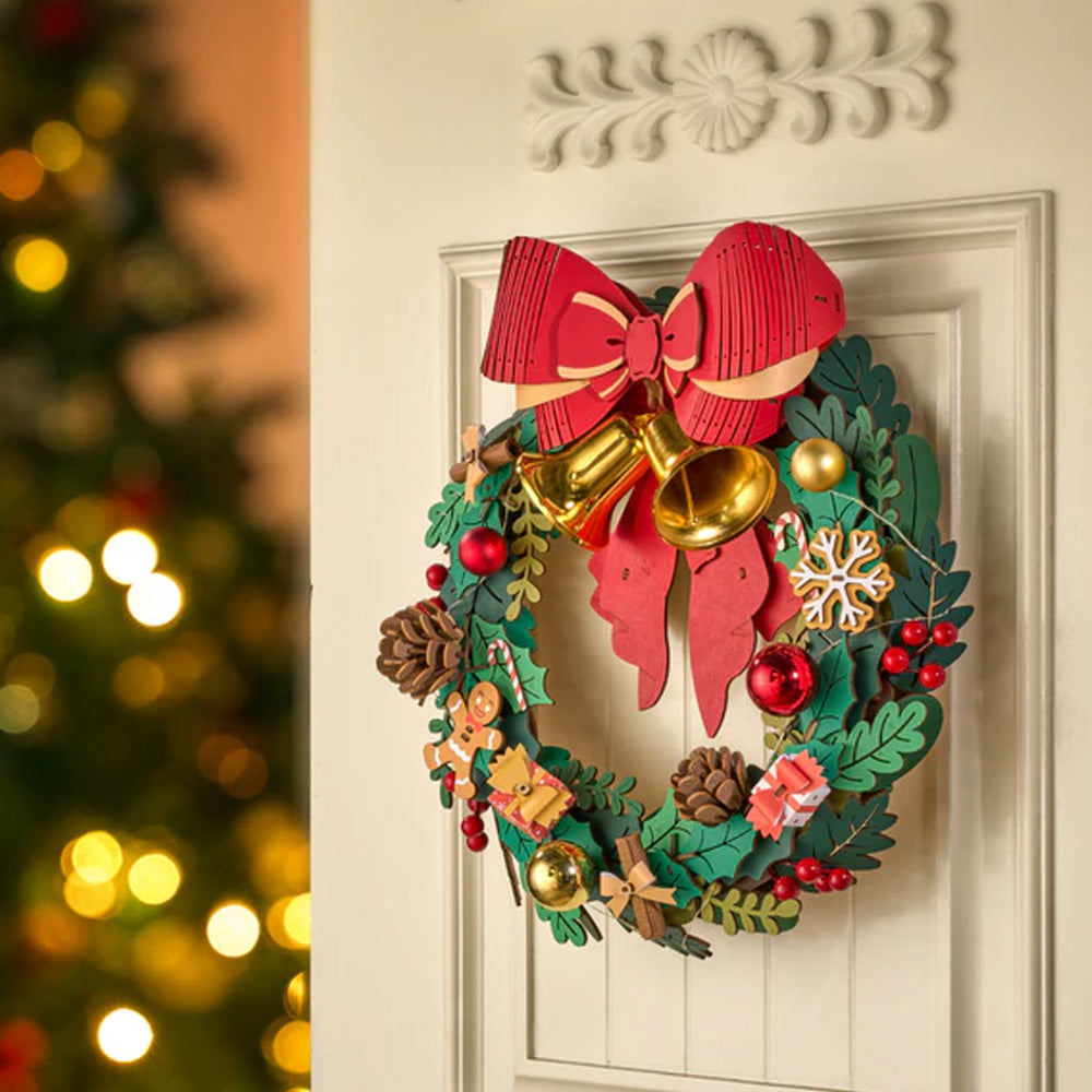 Rolife Christmas Wreath 3D DIY Wooden Puzzle Model Kit TGL04