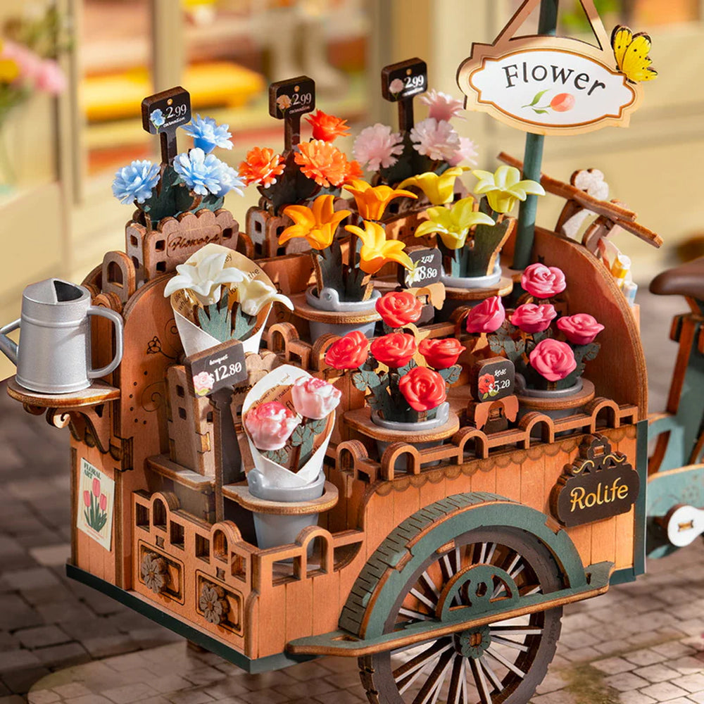 Rolife Blossom Cart 3D Wooden Puzzle Model Kit TGS03