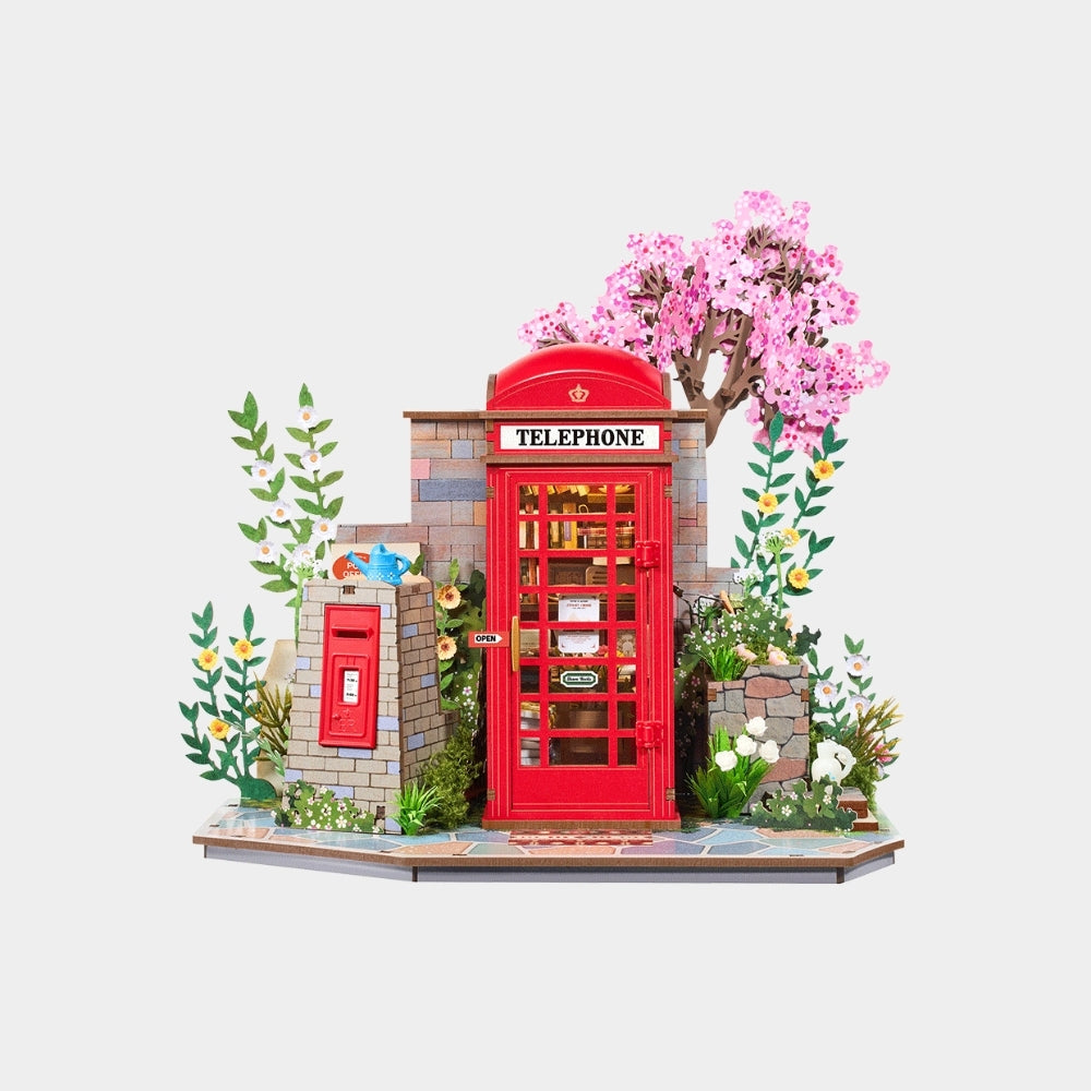 Rolife Blossom Book Booth DIY Miniature Dollhouse TGS05
