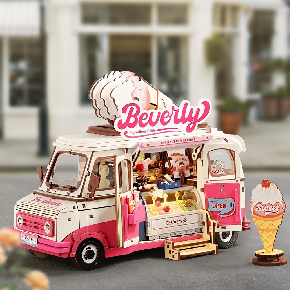 Rolife Beverly's Ice Cream Truck Wooden Puzzle 290pcs TGS06