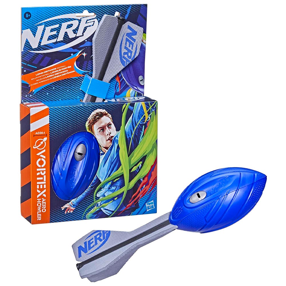 NERF Vortex Aero Howler Foam Ball - Blue