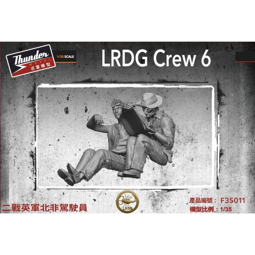 Thunder Models F35011 LRDG Crew Resin Figures Driver & Codriver 1:35 Model Kit