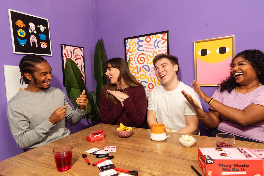 They Made Me Do It Party Game 4-10 Players Age 17+ Big Potato Games