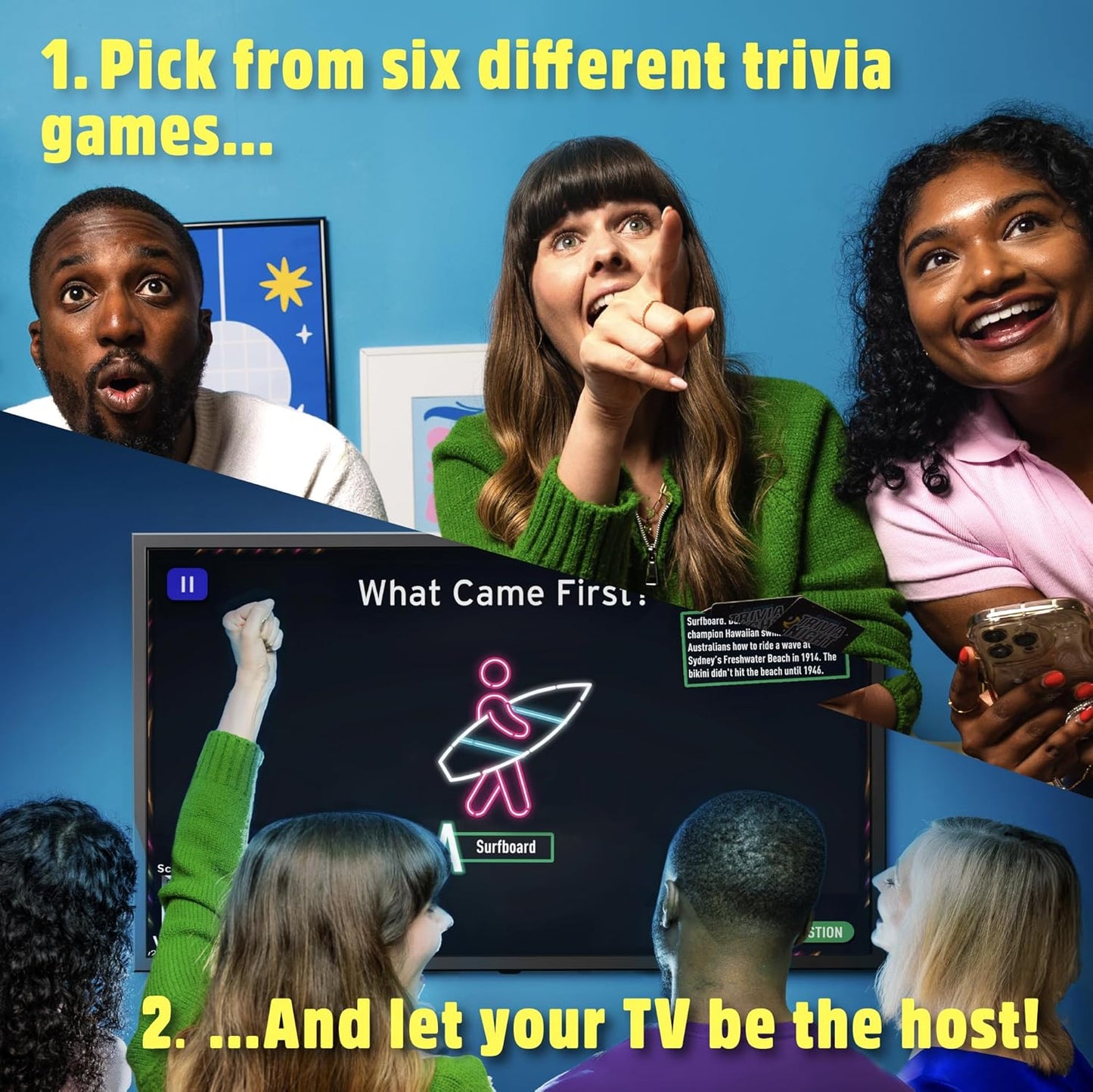 Trivia Night Live - Family Trivia Quiz Show Board Game - Big Potato