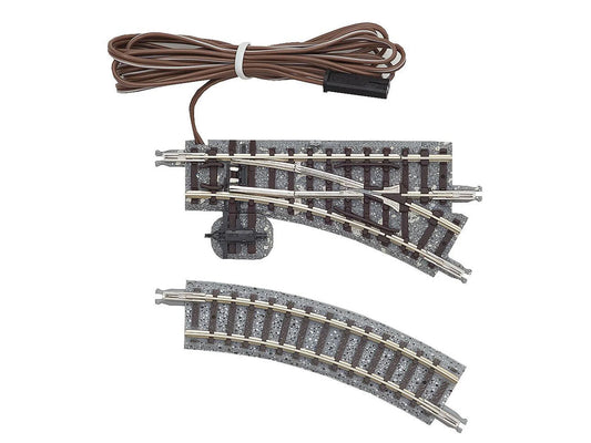 Tomytec 1231 Electric Turnout Right Hand 5-1/2'' Radius 30 Degree N Gauge