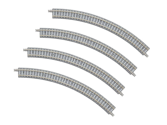 Tomytec 1195 Curved Concrete Sleeper Track 243mm Radius 45 Deg 4 N Gauge