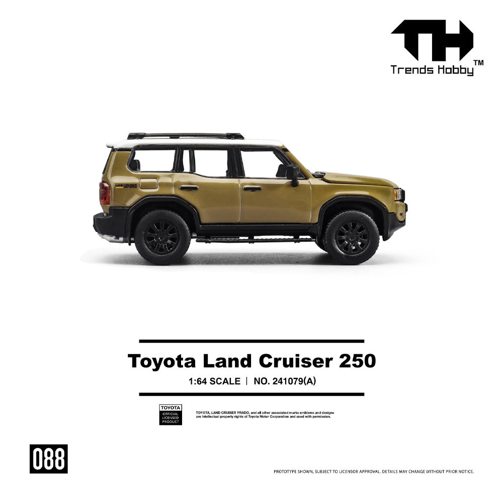 Trends Hobby Toyota Land Cruiser 250 1:64 Diecast Car 21079 Gold