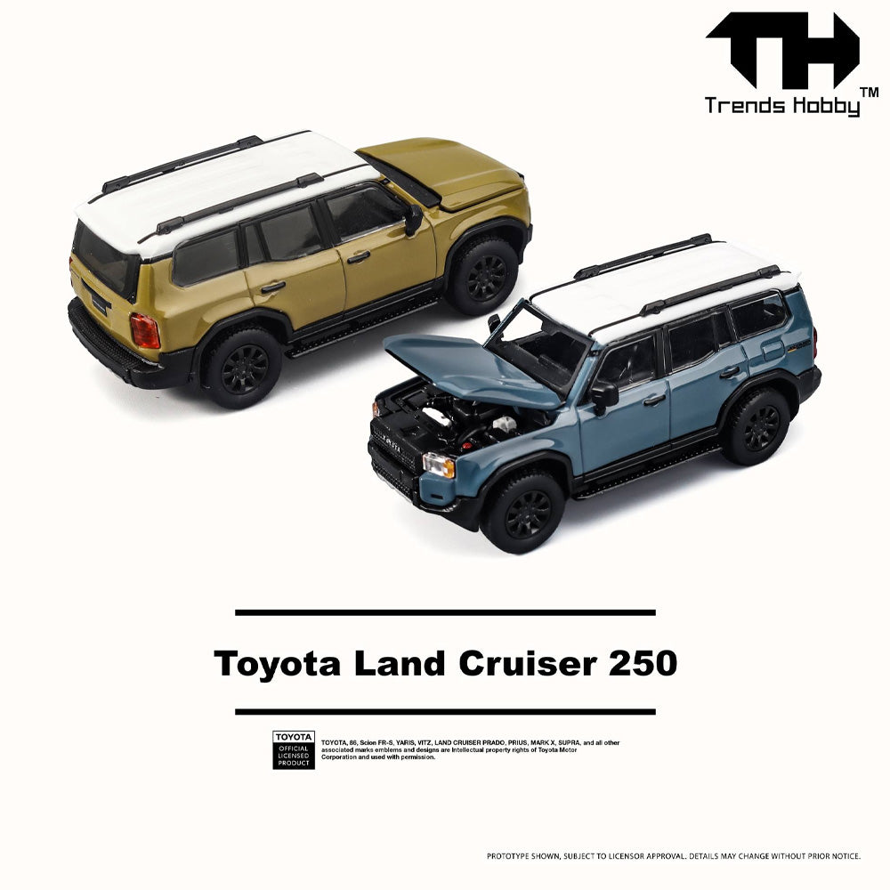 Trends Hobby Toyota Land Cruiser 250 1:64 Diecast Car 21079 Gold