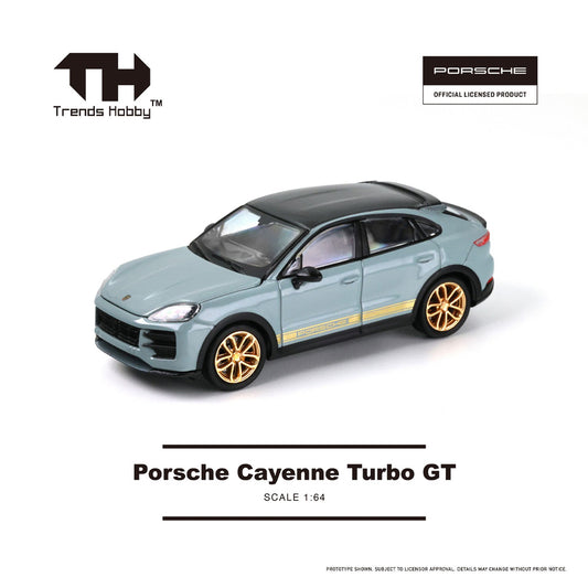 Trends Hobby Porsche Cayenne Turbo GT 1:64 Diecast Car 241090 Grey