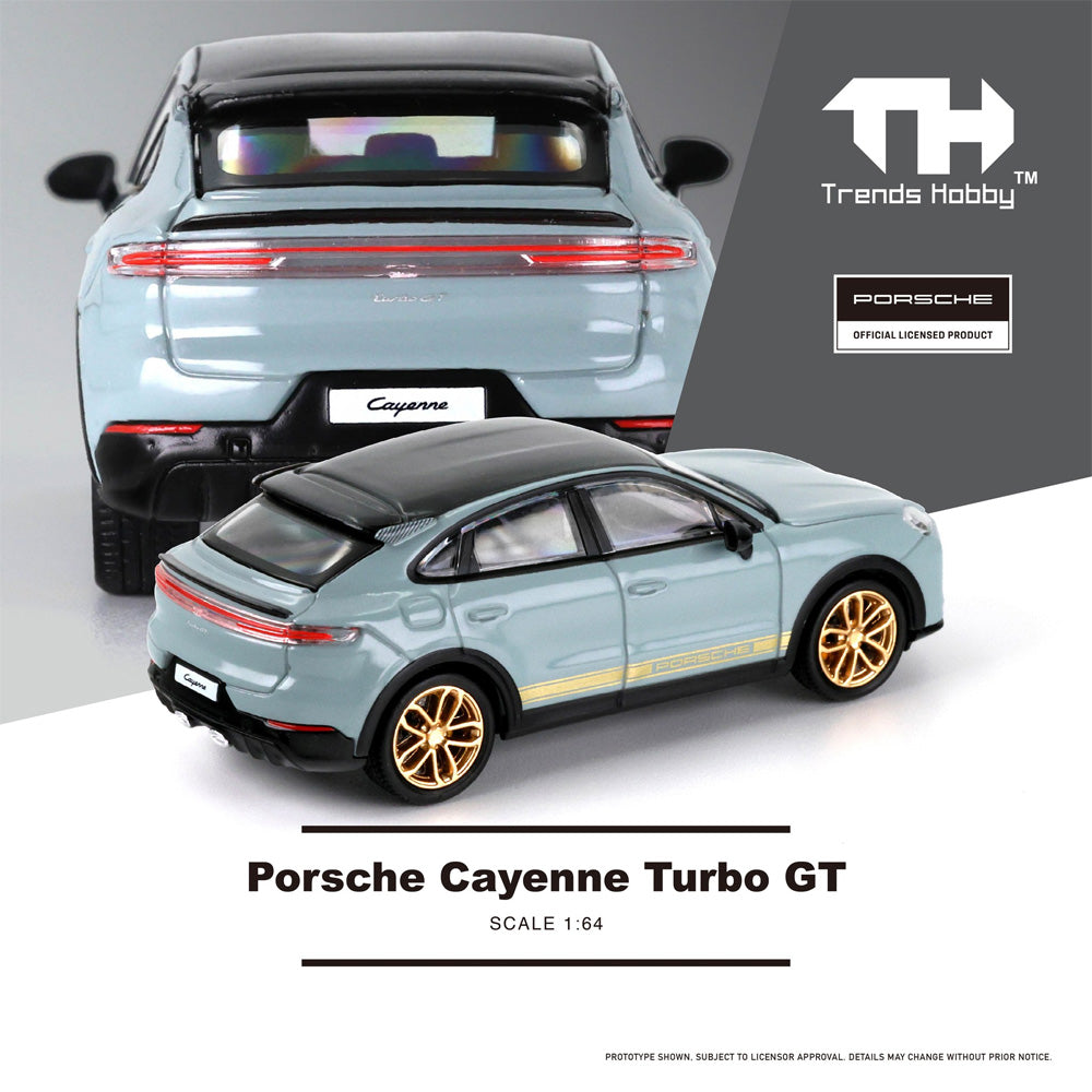 Trends Hobby Porsche Cayenne Turbo GT 1:64 Diecast Car 241090 Grey