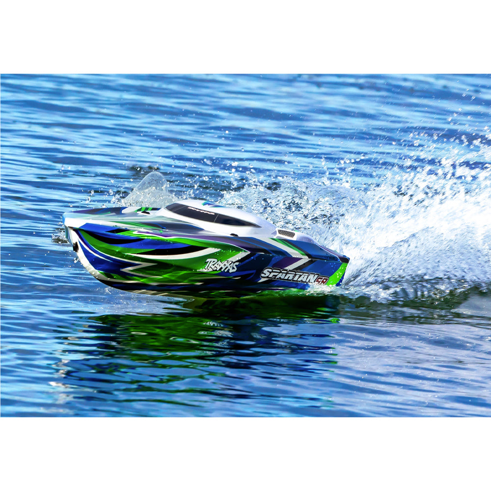 Traxxas Spartan SR VXL 36in 1:10 RTR Brushless RC Race Boat - Green