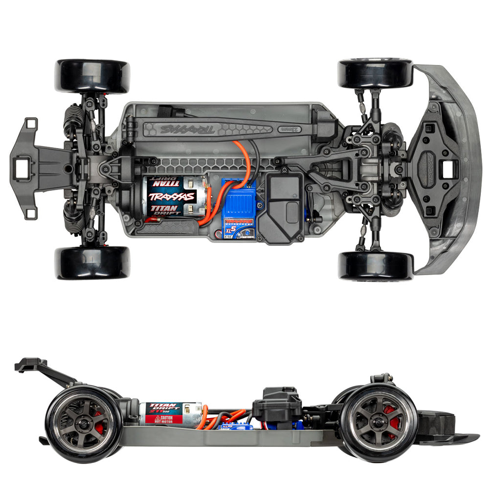 Traxxas 4-Tec Drift 2024 Ford Mustang 2WD 1:10 RTR RC Drift Car - Black