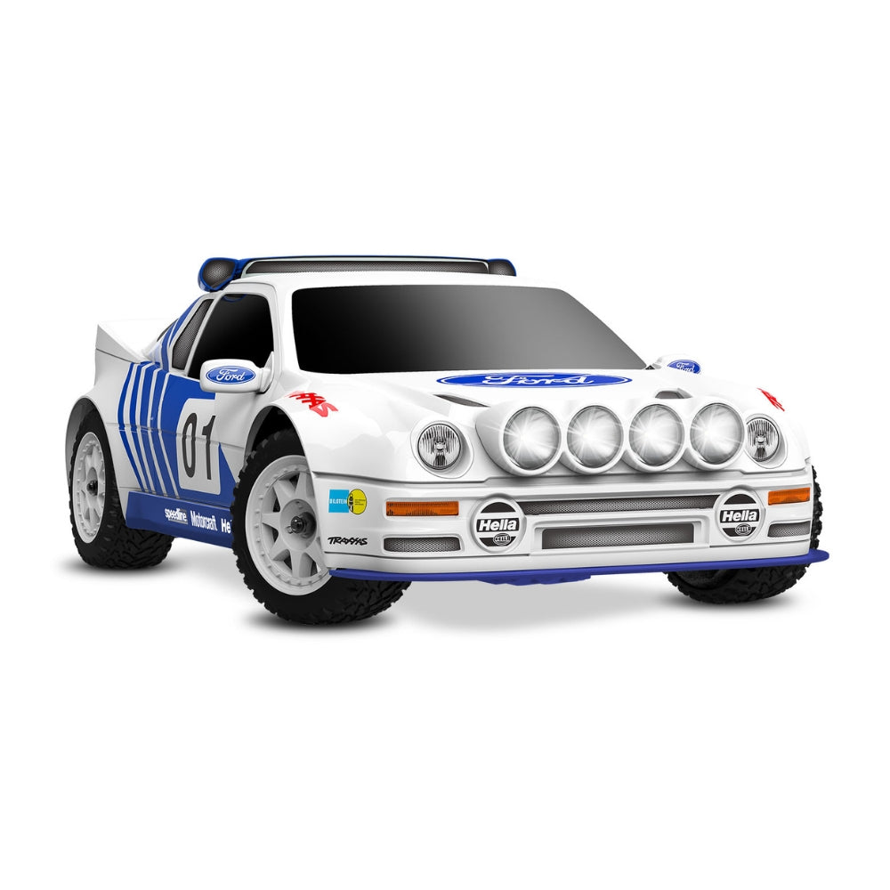 Traxxas 108046-1 Mini Rally VXL Ford RS200 RTR RC Car w/Battery & Charger White