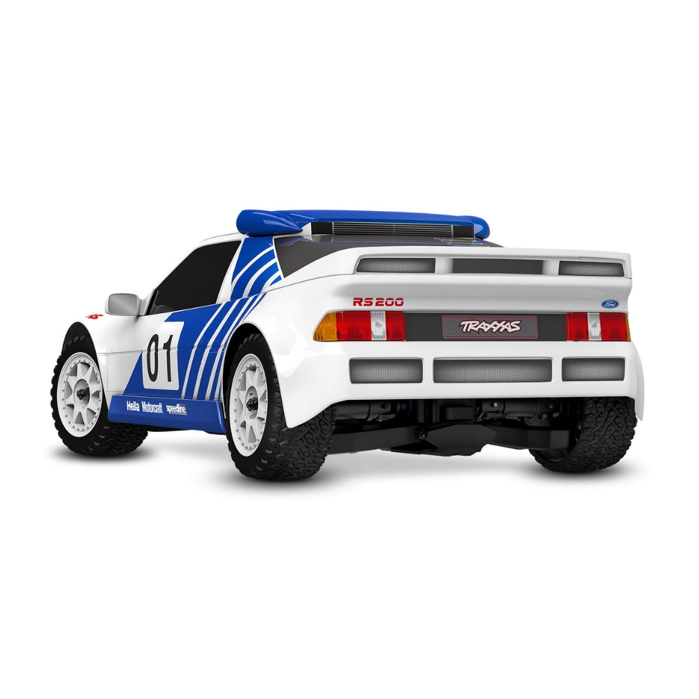 Traxxas 108046-1 Mini Rally VXL Ford RS200 RTR RC Car w/Battery & Charger White