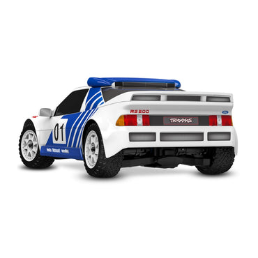 Traxxas 108046-1 Mini Rally VXL Ford RS200 RTR RC Car w/Battery & Charger White
