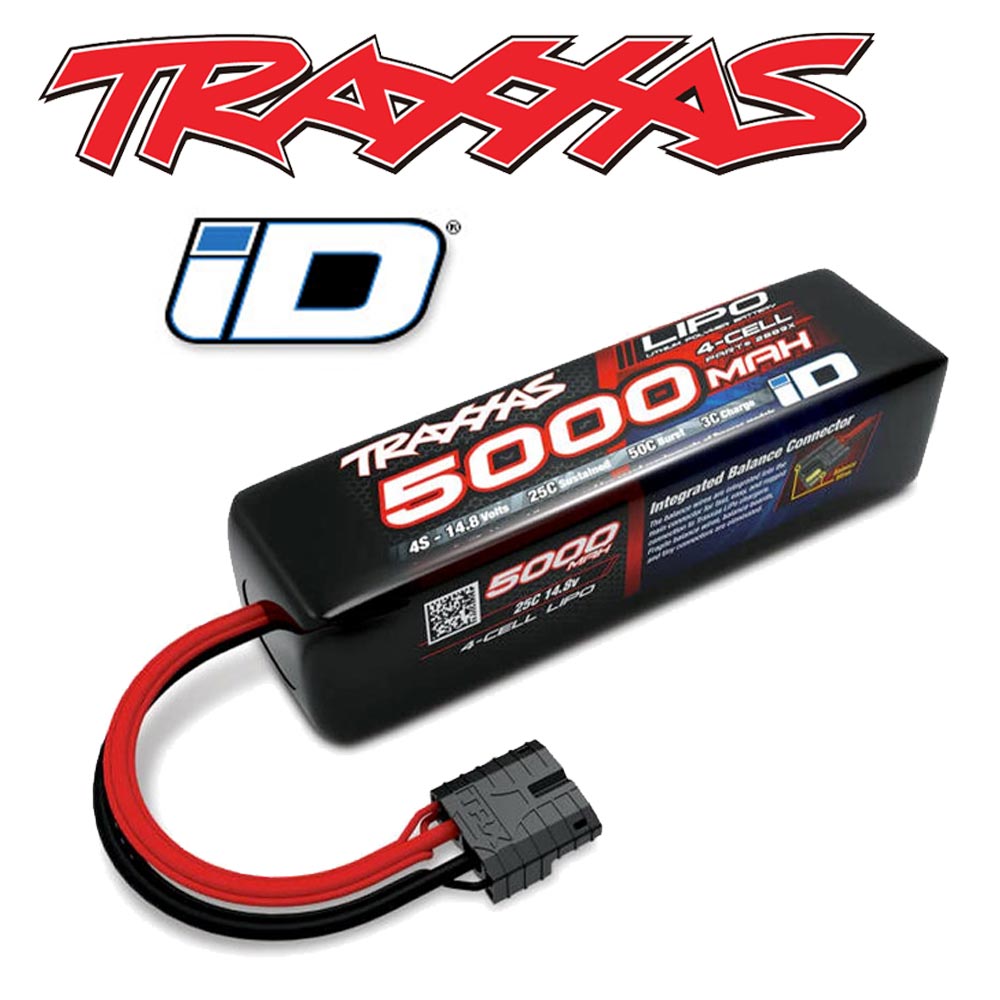 Traxxas 5000mAh 14.8v 4S 25C LiPo iD Power Cell RC Car Battery 2889X