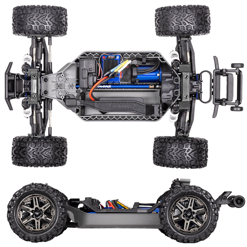 Traxxas Rustler 4X4 HD VXL Brushless 4WD 1:10 RTR Stadium Truck - Blue