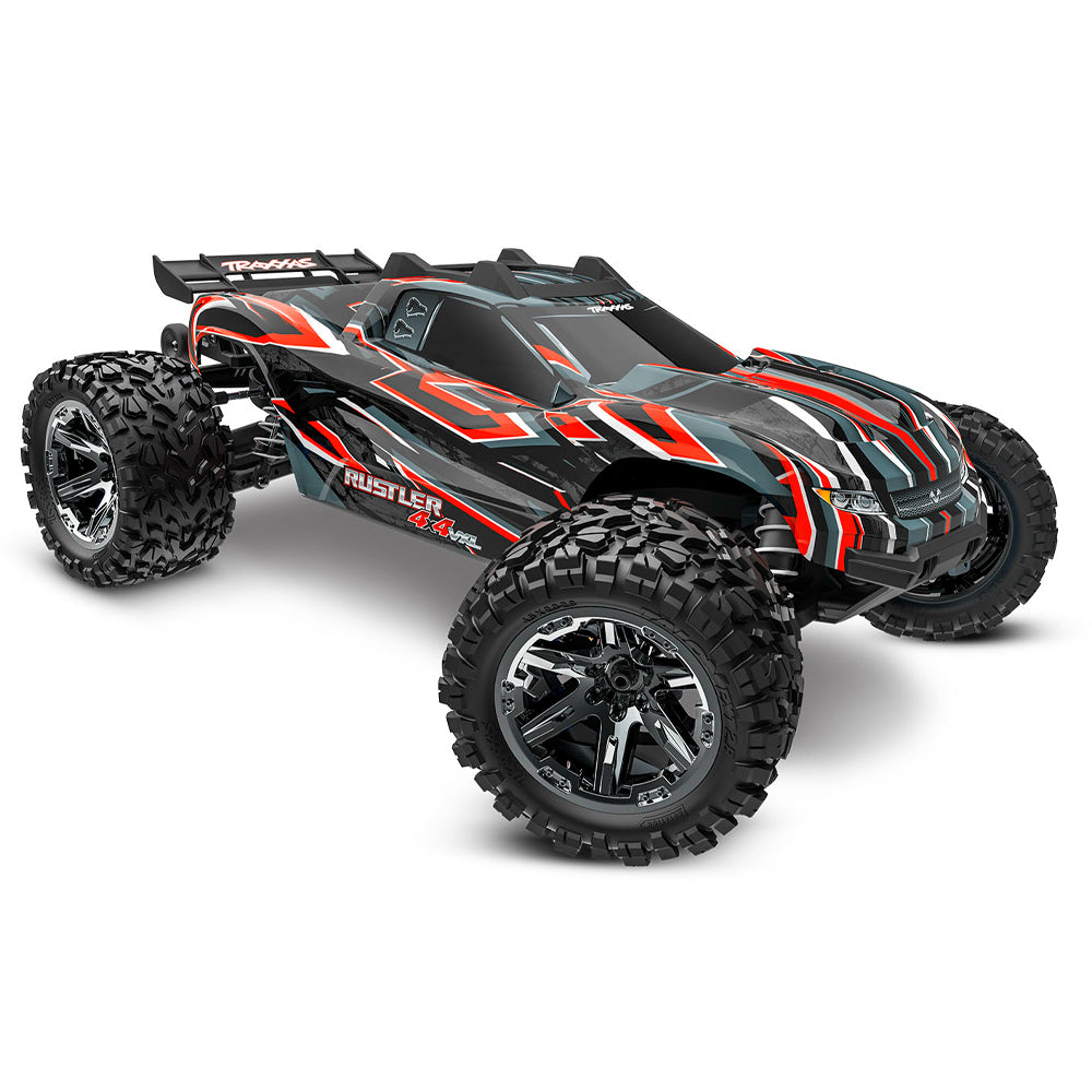 Traxxas Rustler 4X4 HD VXL Brushless 4WD 1:10 RTR Stadium Truck - Red