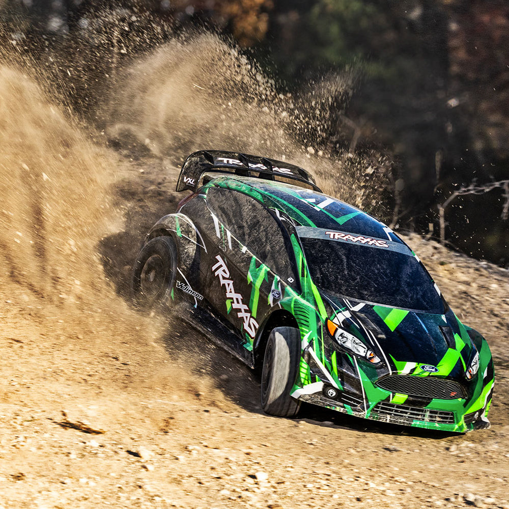 Traxxas Ford Fiesta ST VXL Rally Car 1:10 3S RTR RC Car - Green