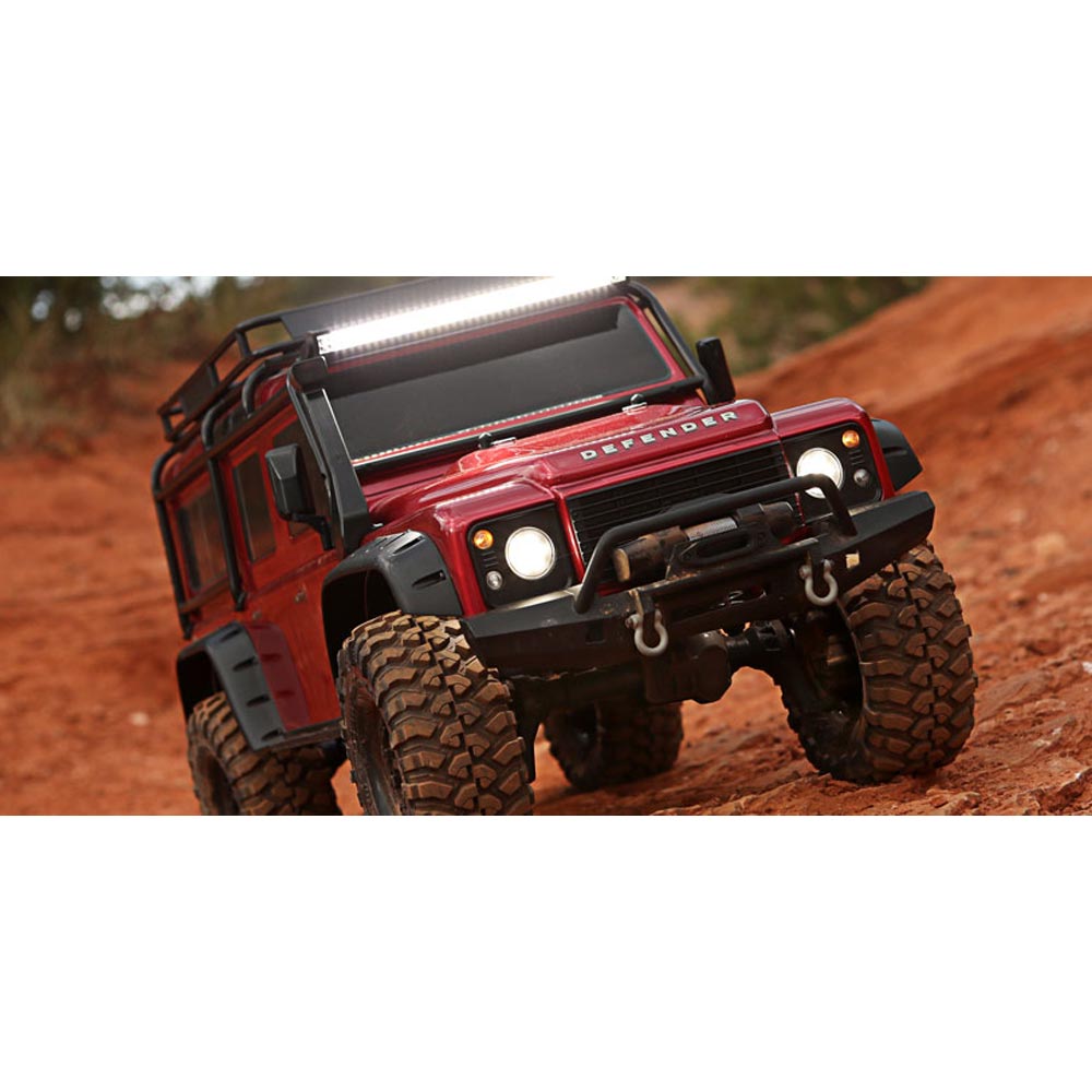 Traxxas 8095 TRX-4 Defender Full Light Kit Front/Rear, Light Bar, Rock Lights