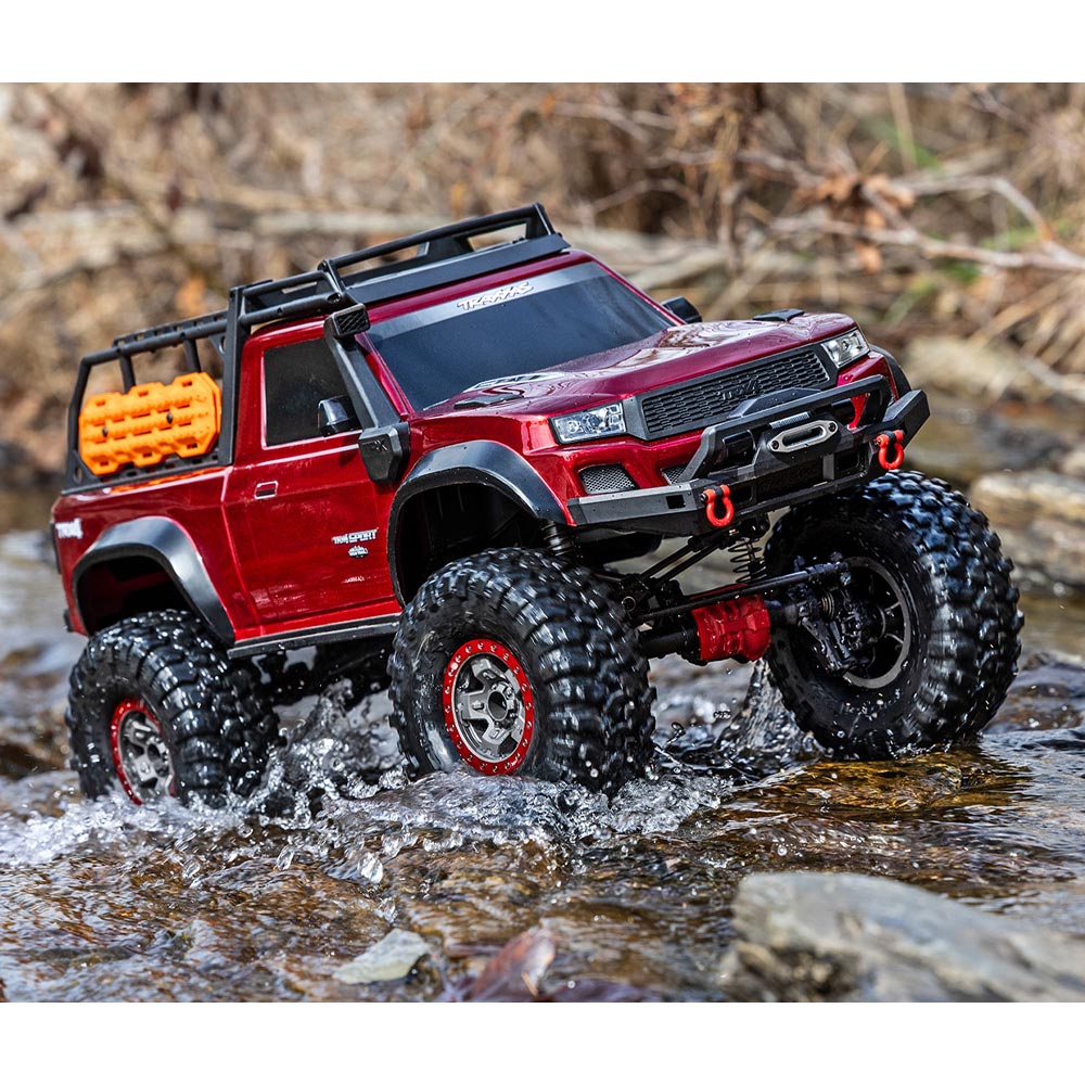 Traxxas TRX-4 Sport High Trail 1:10 4WD RC Trail Crawler - Metallic Red 82044