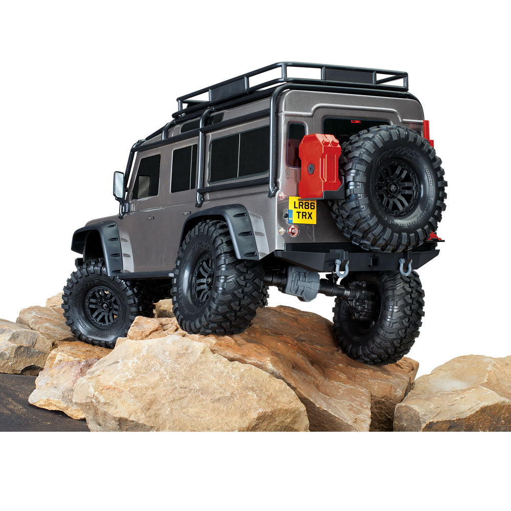 Traxxas TRX-4 Land Rover Defender 4X4 RTR Clipless 1:10 Trail Crawler - Silver