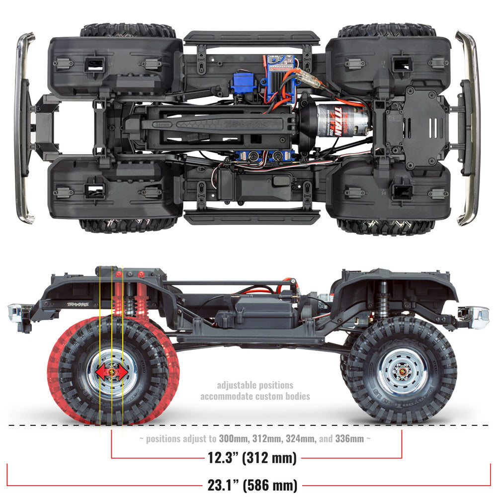 Traxxas TRX-4 1979 Chevy Blazer 4X4 RTR Clipless 1:10 Trail Crawler - Orange