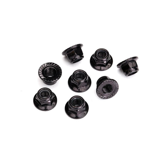 Traxxas 8447 5mm Nuts Black Steel Flanged Nylon Locking Nuts RC Car Spares