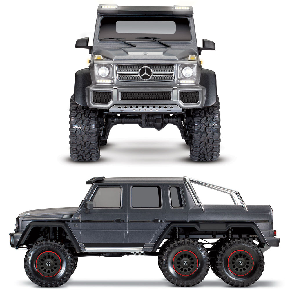 Traxxas TRX-6 Mercedes-Benz G63 AMG XL-5 6X6 RTD 1:10 RC Scale Crawler - Silver