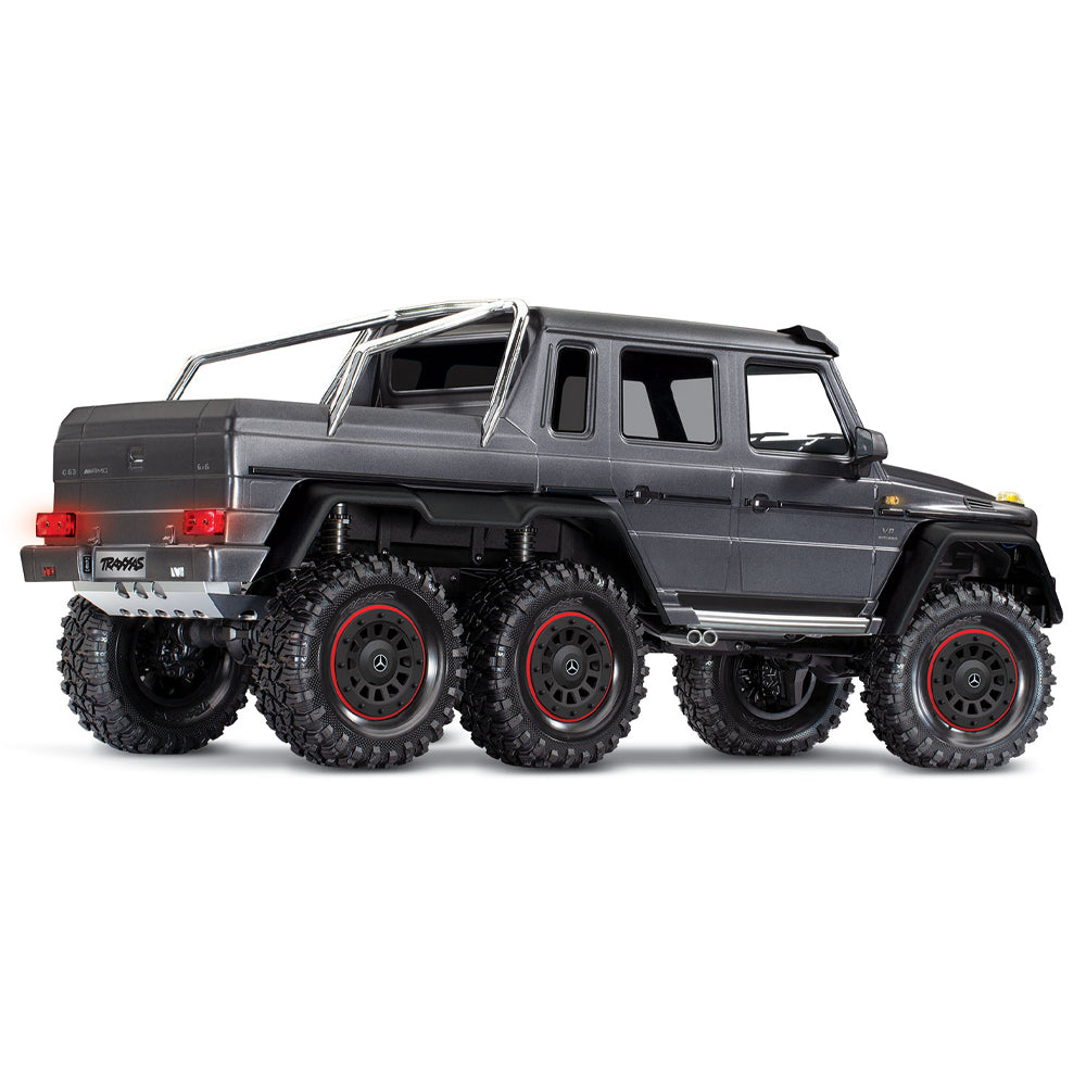 Traxxas TRX-6 Mercedes-Benz G63 AMG XL-5 6X6 RTD 1:10 RC Scale Crawler - Silver